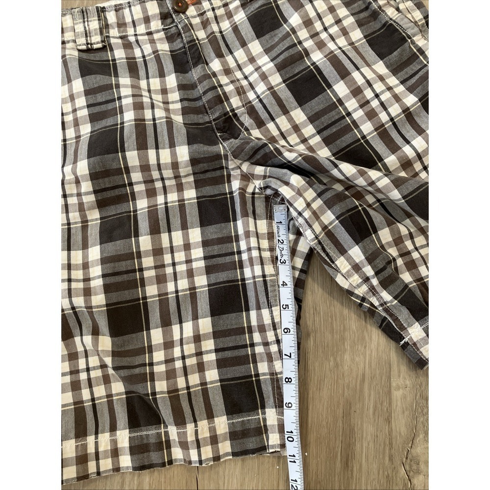 Y2K American Eagle Plaid Shorts Longer Length Size 36 - Picture 4 of 7